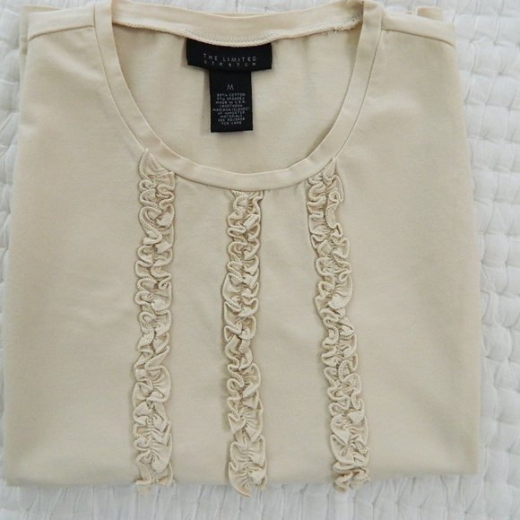 The Limited Stretch Sleeveless Top w/Small ruffle bib - Picture 1 of 8